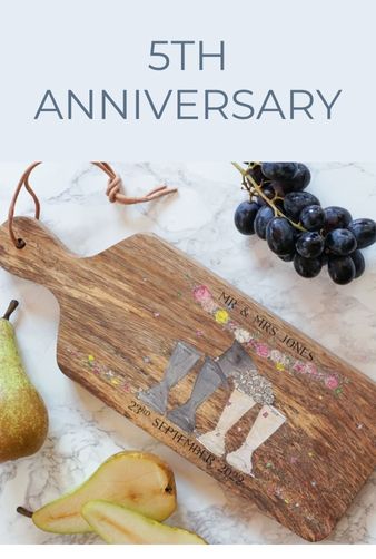 Personalised 5th anniversary gifts