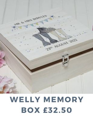 WEDDING WELLY BOOTS MEMORY BOX