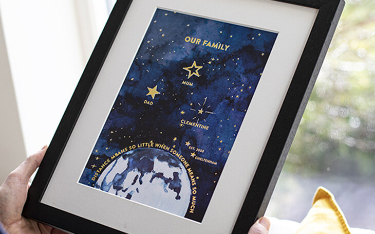 Foiled Universe Family Print 