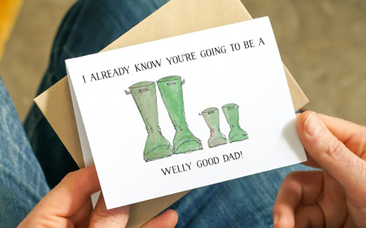 Welly Good Dad Father's day Card from Bump