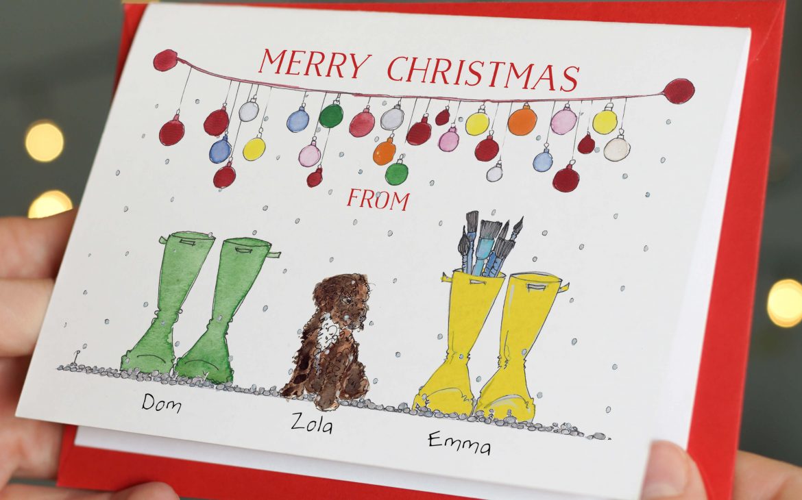 Puppy Parents Pack of Christmas Cards