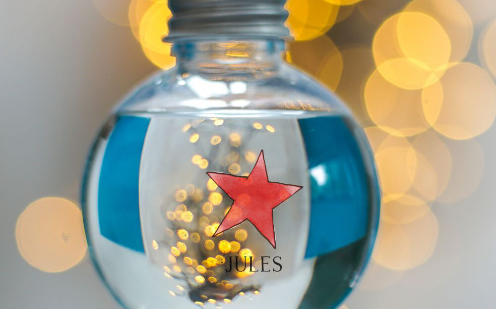 Red Star Gin Bauble Decoration