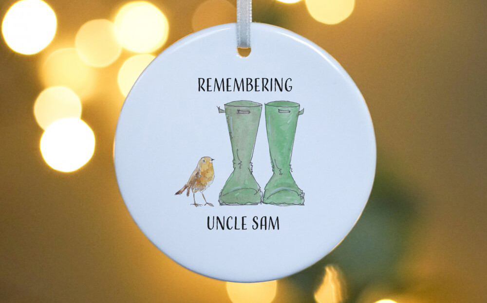 Robin Welly Boot Hanging Decoration