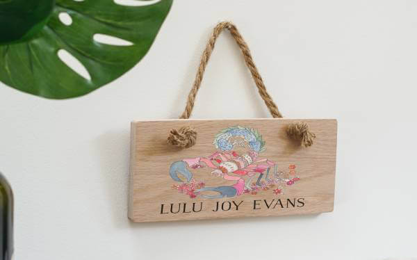 Star sign wooden plaque 