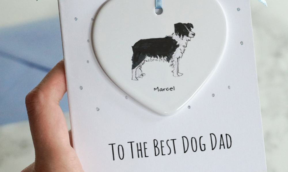Dog dad keepsake card