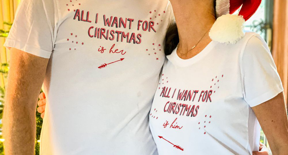 "All I Want For Christmas" His & Hers Christmas Pyjamas﻿