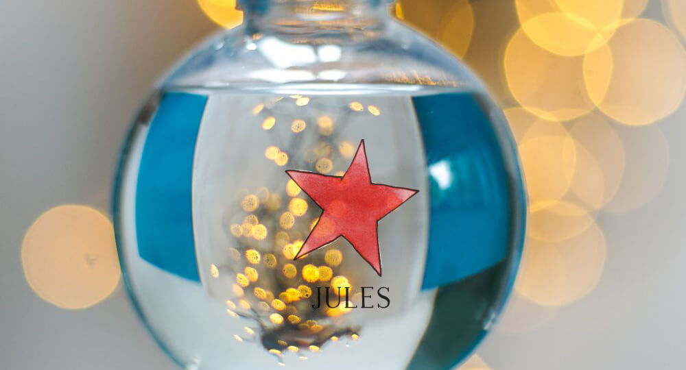 
Red Star Gin Bauble Decoration