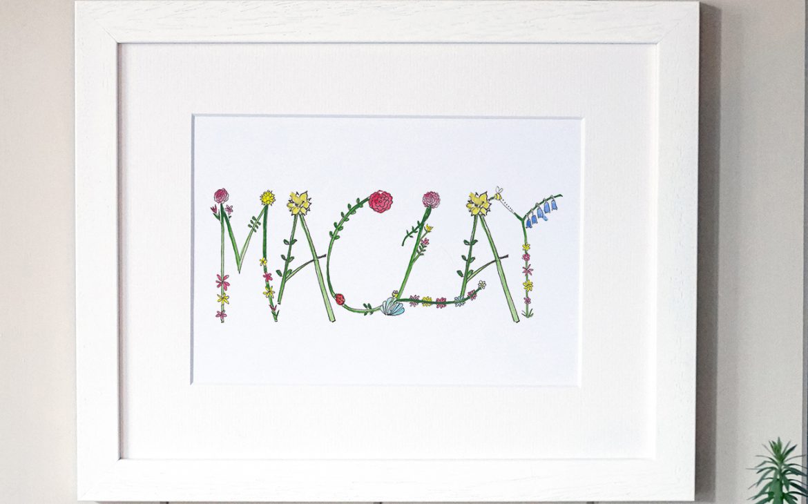 Spring Flowers Family Print 