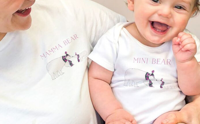 Mini-me Bears Matching T-shirt Set