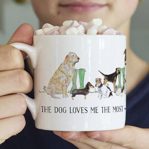 dog lovers welly boot mug