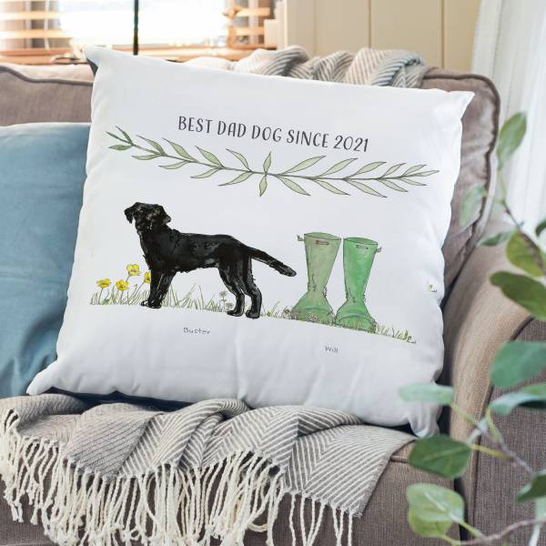 Best Dog Dad Cushion