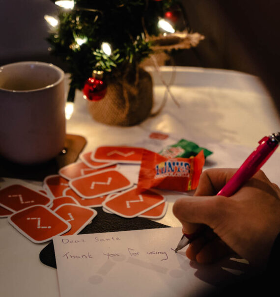 child writing to santa