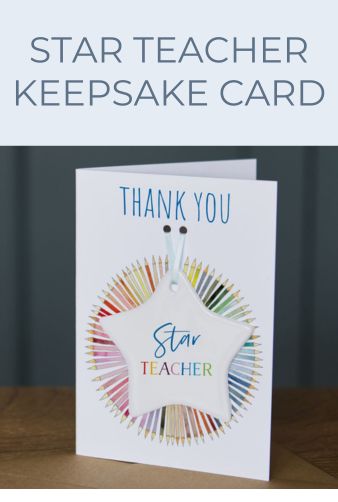 Star Teacher Keepsake Card