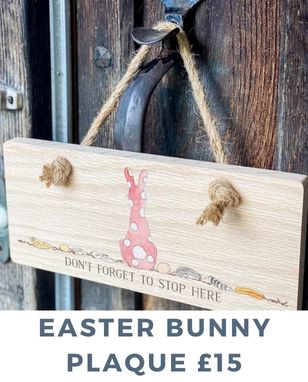 EASTER BUNNY PLAQUE