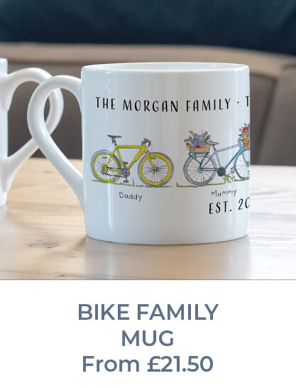 Personalised bike mug