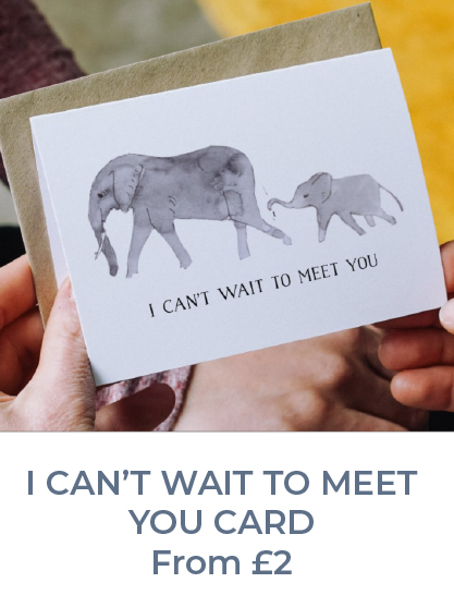 I can't wait to meet you card
