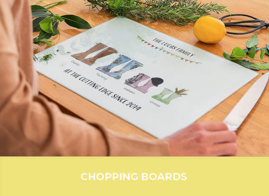 Personalised chopping Boards 