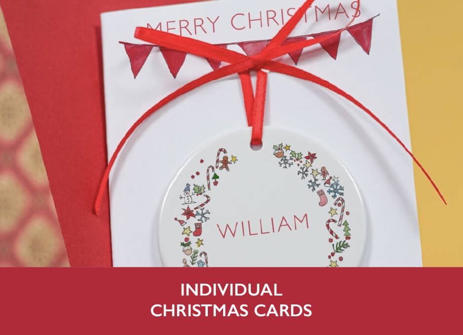 Individual Christmas cards