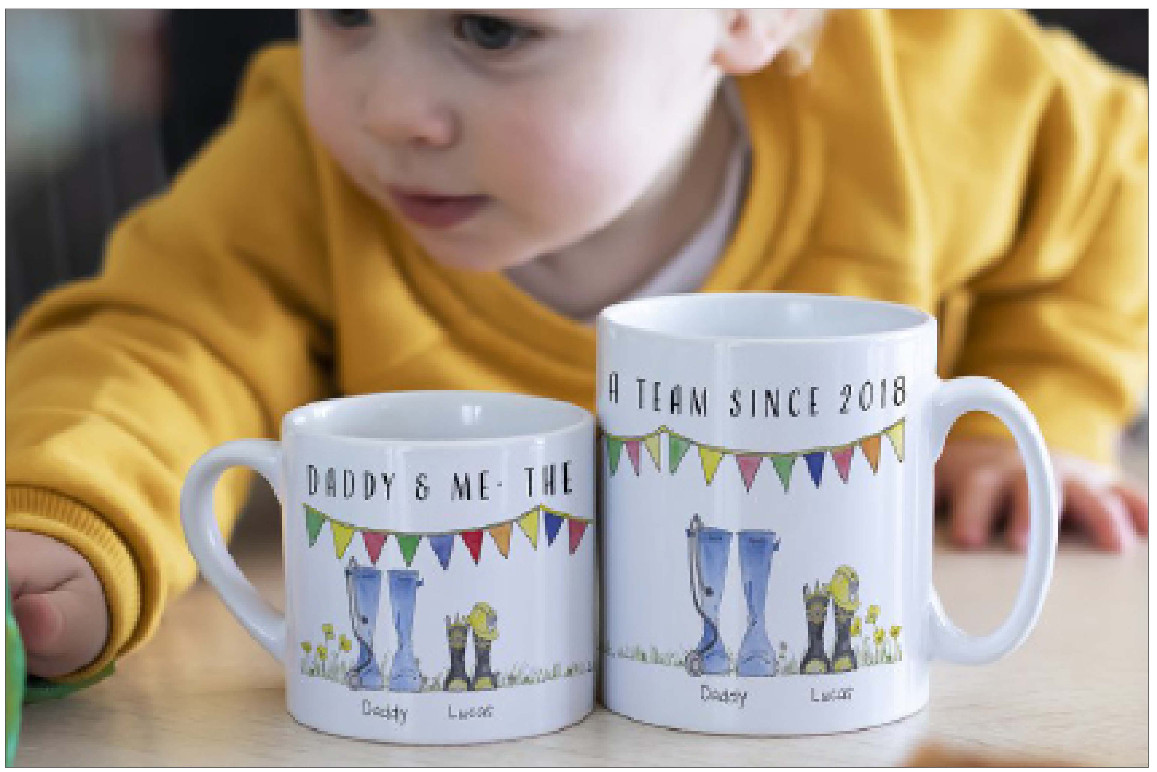 Daddy & Me Welly Boot Mugs