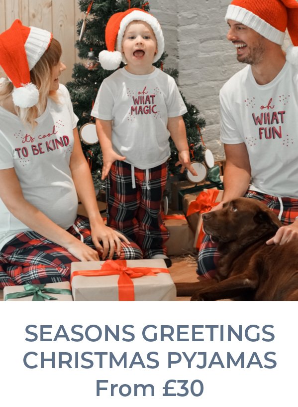 Seasons greetings Christmas pyjamas