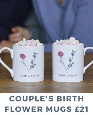 COUPLE'S BIRTH FLOWER MUGS