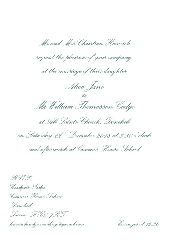 Bespoke Wedding Stationery