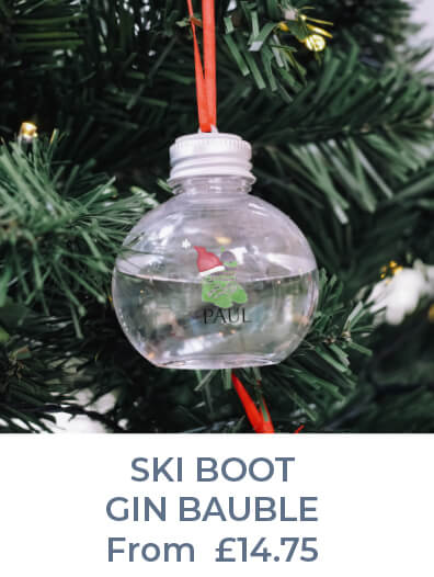 Ski boot gin bauble