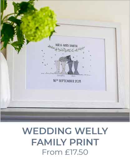 Wedding Welly Boot Print
