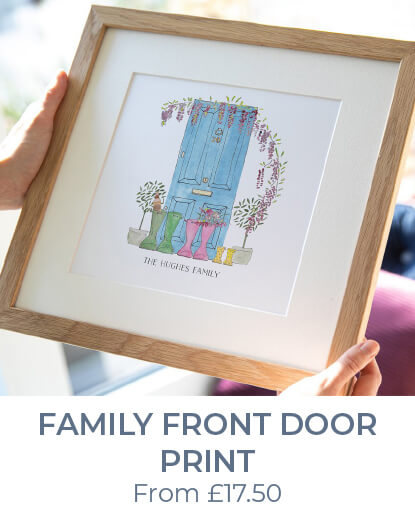 Personalised Family Front Door Print