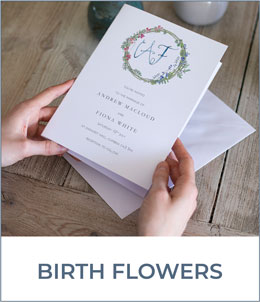 Birth Flower Wedding Stationery