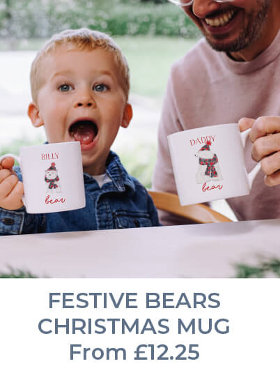 Festive bears Christmas mug