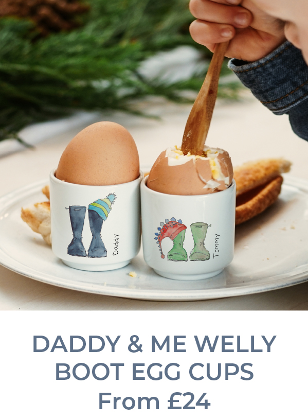 Daddy & Me Welly Boot Egg Cups