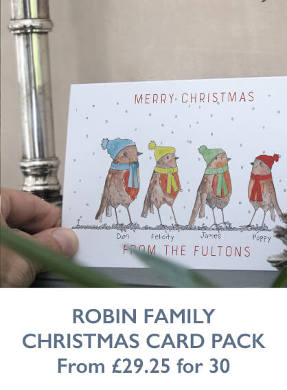 Robin Family Christmas Cards