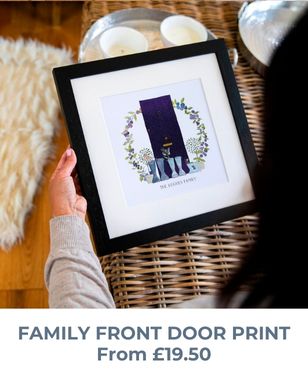 Welly Boot Front Door Family Print