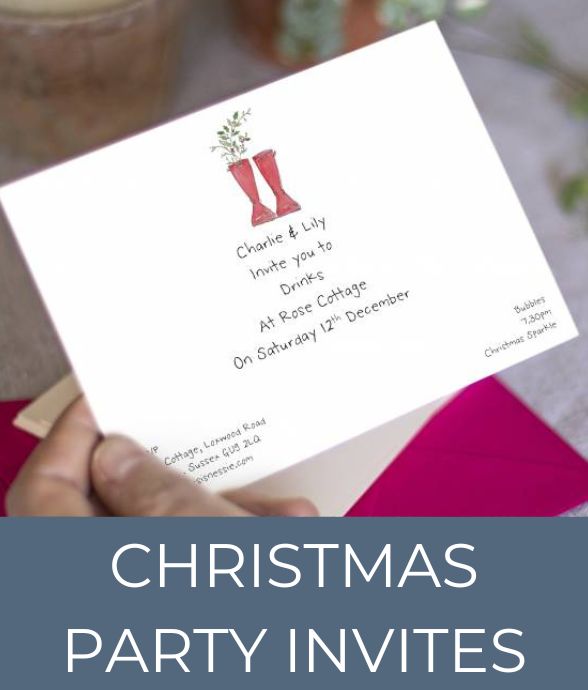 CHRISTMAS PARTY INVITES