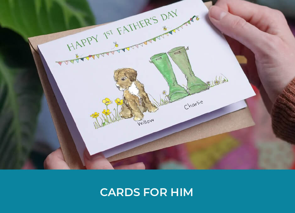Personalised cards for him