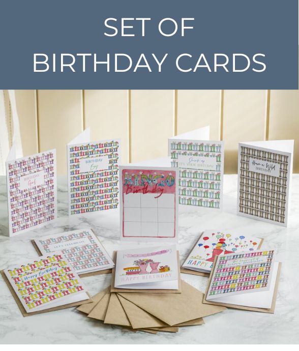 SET OF BIRTHDAY CARDS