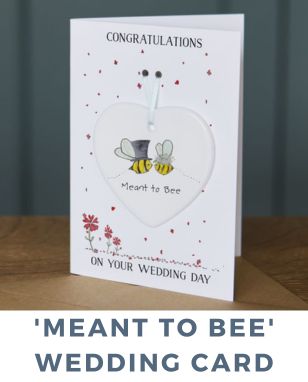 MEANT TO BEE WEDDING KEEPSAKE CARD