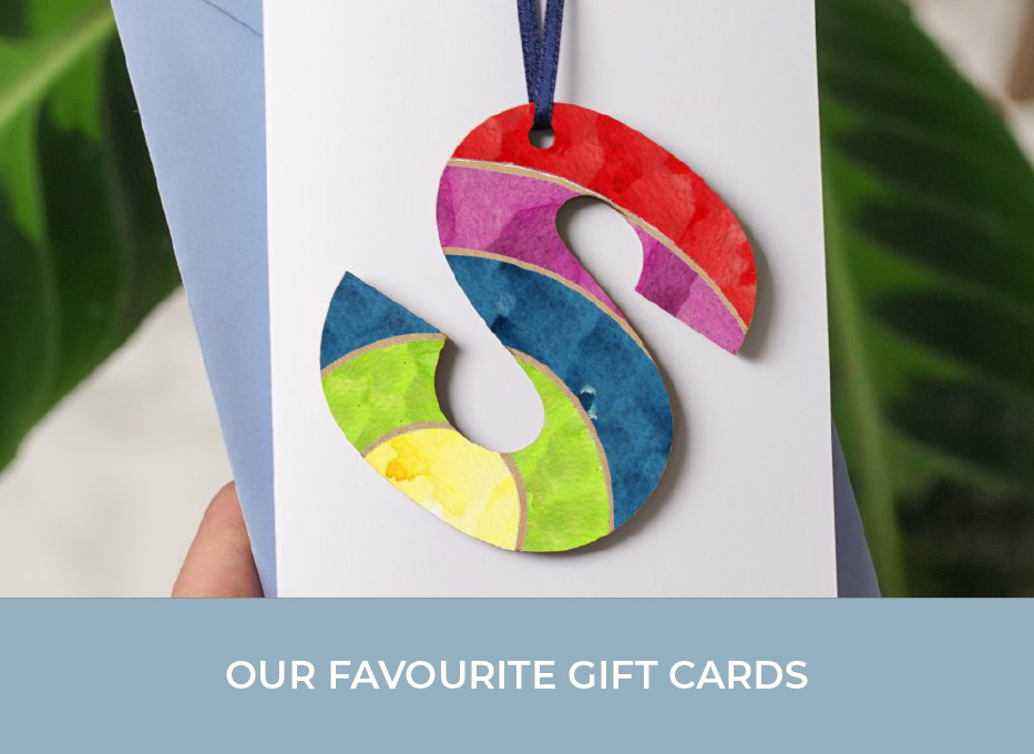 personalised rainbow keepsake card