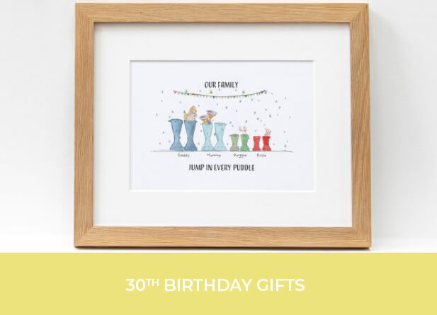Personalised 30TH BIRTHDAY GIFTS