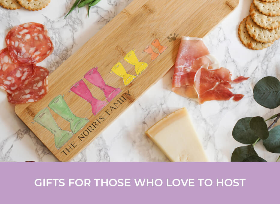 Personalised gifts for hosts