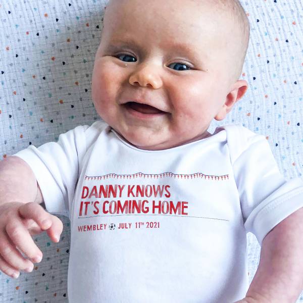 It's Coming Home Football Baby Grow This Is Nessie